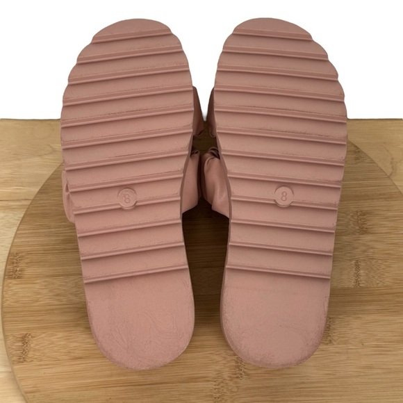 No Boundaries Ruched Platform Slide Sandals – Blush Pink – Women’s Size 8 - Picture 7 of 12